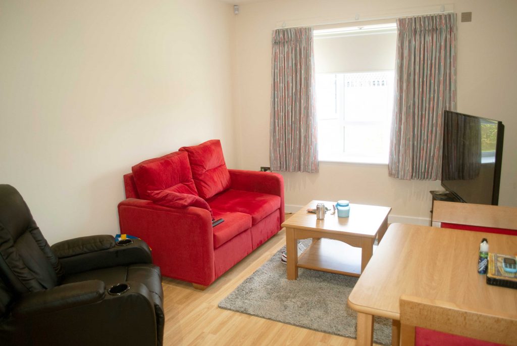 A resident's living room at Millcroft