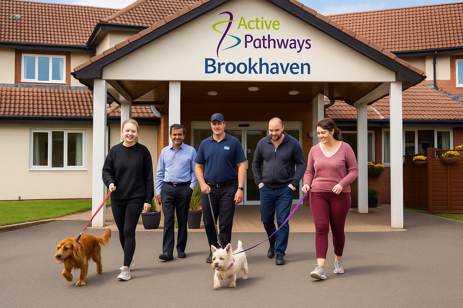 Brookhaven - photo outside with people
