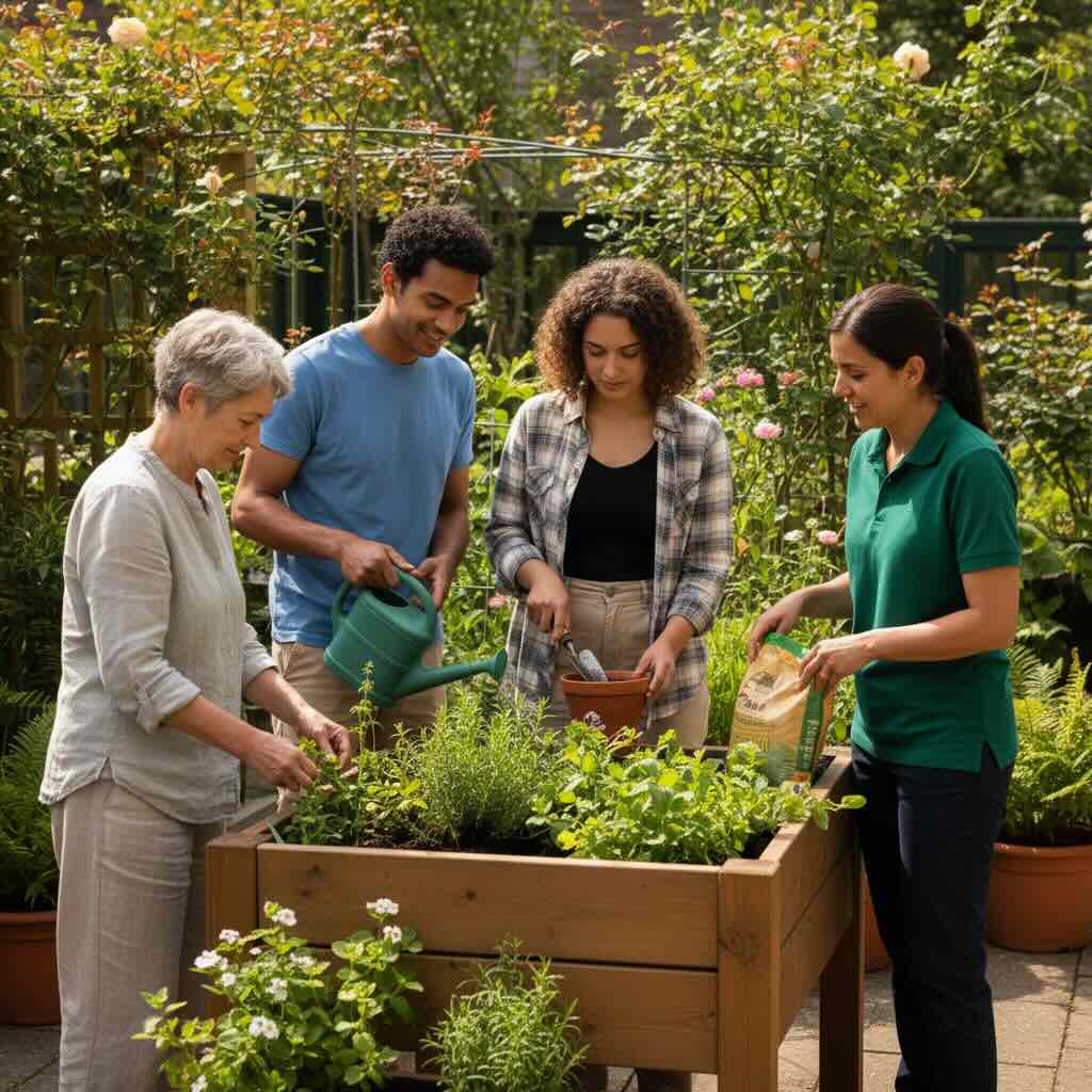 residents engage in community engagement activity